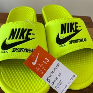 MENS Volt color Benassi. Size 13 Brand New never worn.